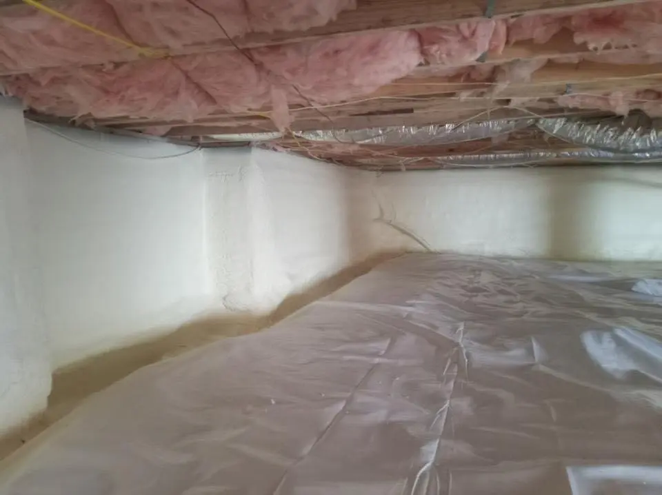 Crawl space encapsulation with closed-cell spray foam for Metal Roof Coating in Andalusia